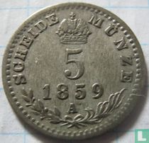 Austria 5 kreuzer 1859 (A)
