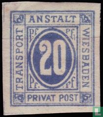 Chiffre et cornes de poste