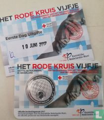 Pays-Bas 5 euro 2017 (coincard - premier jour d'émission) "150th anniversary of the Dutch Red Cross"