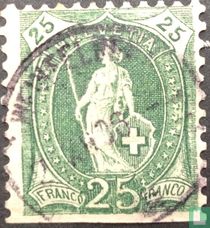 Helvetia debout 