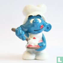 Koksmurf met taart