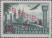 Stamp with overprint