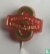 Jeugdwerk Leger des Heils [gold auf rot]