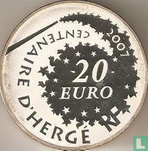 France 20 euro 2007 (PROOF) "100th anniversary of the birth of Georges Remi - alias Hergé"