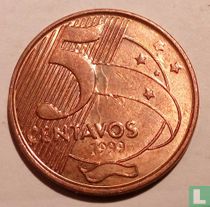 Brazil 5 centavos 1999