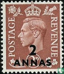 King George VI with surcharge