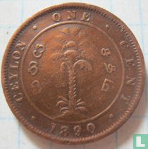 Ceylon 1 cent 1890