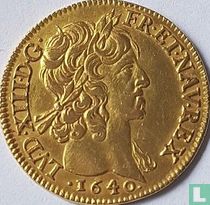 Frankrijk 1 louis d'or 1640 (korte krul)