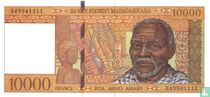 Madagascar 10000 Francs 1995