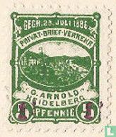 Heidelberg Castle (with overprint) 