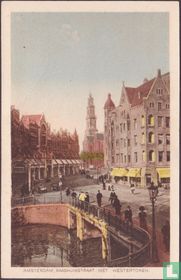 AMSTERDAM, RAADHUISSTRAAT MET WESTERTOREN.