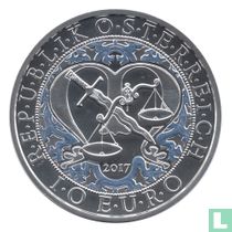 Austria 10 euro 2017 (PROOF) "Michael - The Protecting Angel"