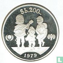 Bolivia 200 peso boliviano 1979 (PROOF) "International Year of the Child"