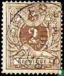 Lion couchant with Coat of Arms
