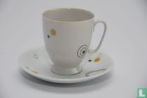Koffiekop en schotel - Wilma - Decor Noppen - Mosa Select