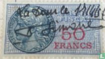 France timbre fiscal - Daussy 1936 (50,00)