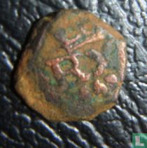 Spanje 4 maravedís (piratenkop) 1665-1700