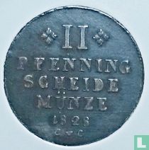 Brunswick-Wolfenbüttel 2 pfenning 1828