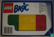 Lego 814-1 Baseplates, Green, Red and Yellow
