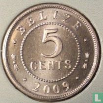 Belize 5 cents 2009