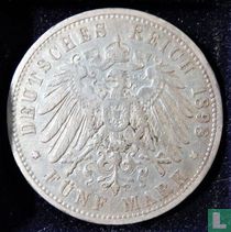 Württemberg 5 mark 1898