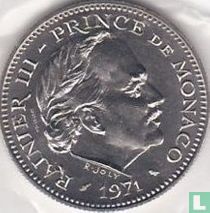 Monaco 5 francs 1971 (trial - silver)