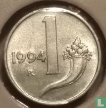 Italie 1 lira 1994