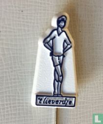 't Lieverdje [bleu sur blanc]