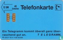 Ein Telegramm ist Dankbarkeit