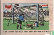De keeper kon zijn doel goed schoon houden