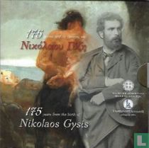 Grèce 5 euro 2017 (folder) "175th anniversary of the birth of Nikolaos Gysis"