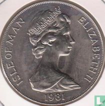 Isle of Man 1 crown 1981 (copper-nickel) "International Year of the disabled - Sir Douglas Bader"