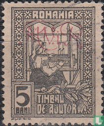 Elisabeth au rouet, avec surcharge "M.V.i.R."