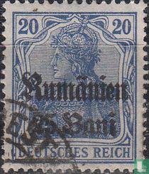 Germania, met opdruk "Rumänien"