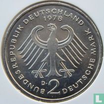 Germany 2 mark 1978 (D - Theodor Heuss)