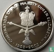 Ascension 50 pence 2003 (PROOFLIKE) "Elizabeth II - Coronation Jubilee"