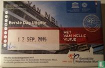 Netherlands 5 euro 2015 (coincard - first day of issuance) "Van Nelle factory"