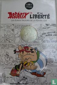 France 10 euro 2015 (folder) "Asterix and liberty 3"