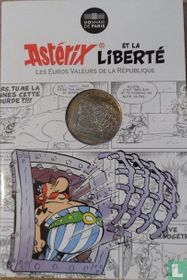 France 10 euro 2015 (folder) "Asterix and liberty 6"
