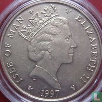 Insel Man 5 Pound 1997 "50th Wedding Anniversary of Queen Elizabeth II and Prince Philip"