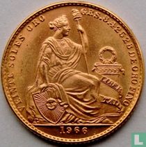 Peru 20 Sol Oro 1966