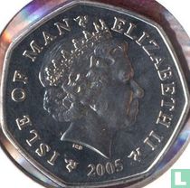 Île de Man 50 pence 2005 (coloré) "Christmas 2005"