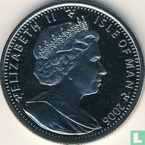 Isle of Man 1 crown 2006 (copper-nickel - colourless) "Shorthair cat"