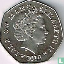 Isle of Man 50 pence 2010 (colourless) "Christmas 2010"