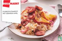 Zuurkoolstamppot met gebakken appel