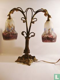 Muller Frères - Rare Art Nouveau table lamp