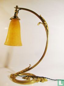 Art Nouveau mushroom table lamp