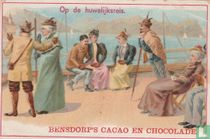 op de huwelijksreis