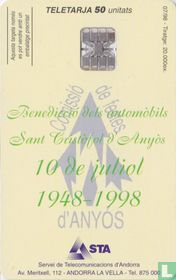 Benedicció dels automòbils Sant Gristòfol d'Anyòs