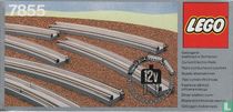 Lego 7855 8 Curved Electric Rails Gray 12v